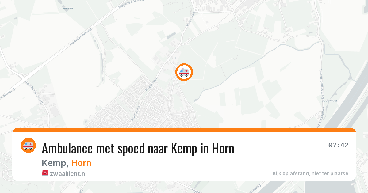 Ambulance met spoed naar Kemp in Horn — 2 apr 2026