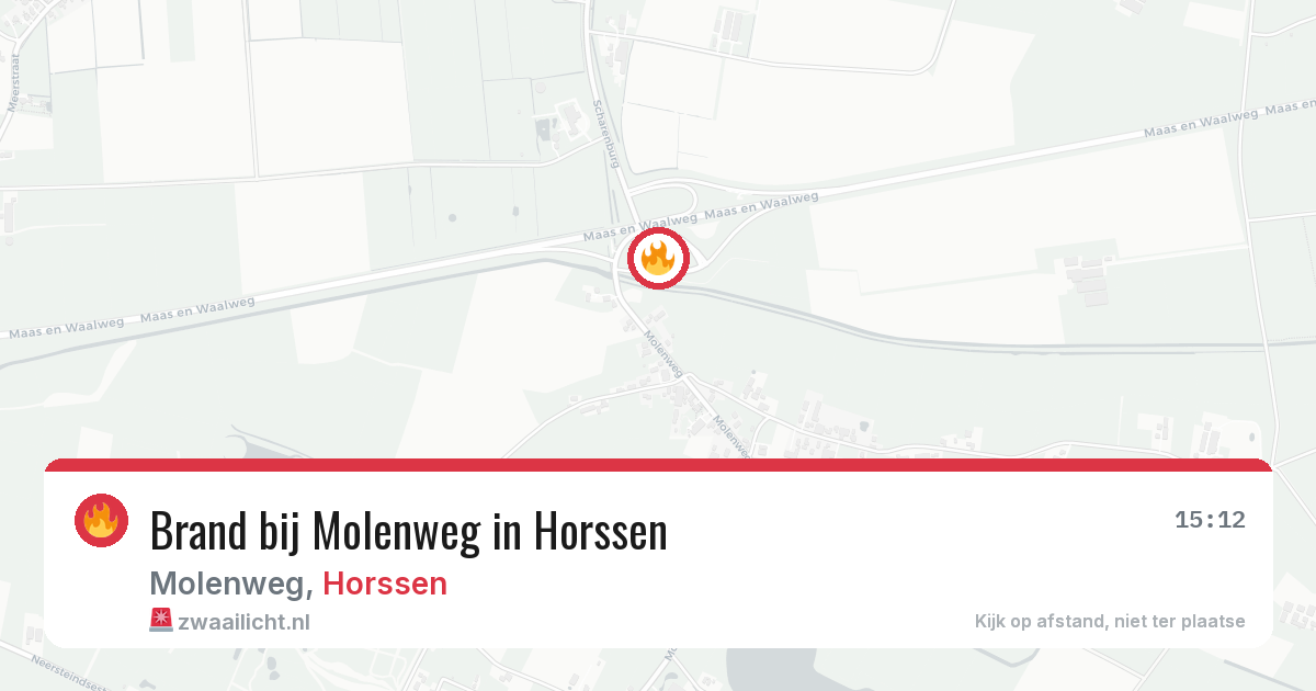 Brand bij Molenweg in Horssen — 16 jun 2026