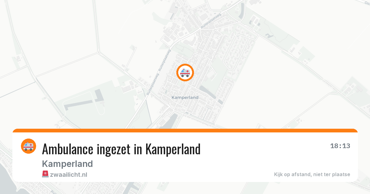 Ambulance ingezet in Kamperland — 23 jun 2026