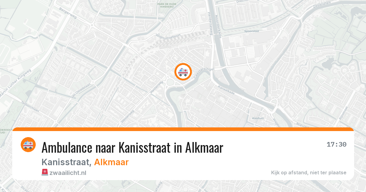 Ambulance naar Kanisstraat in Alkmaar — 1 aug 2026