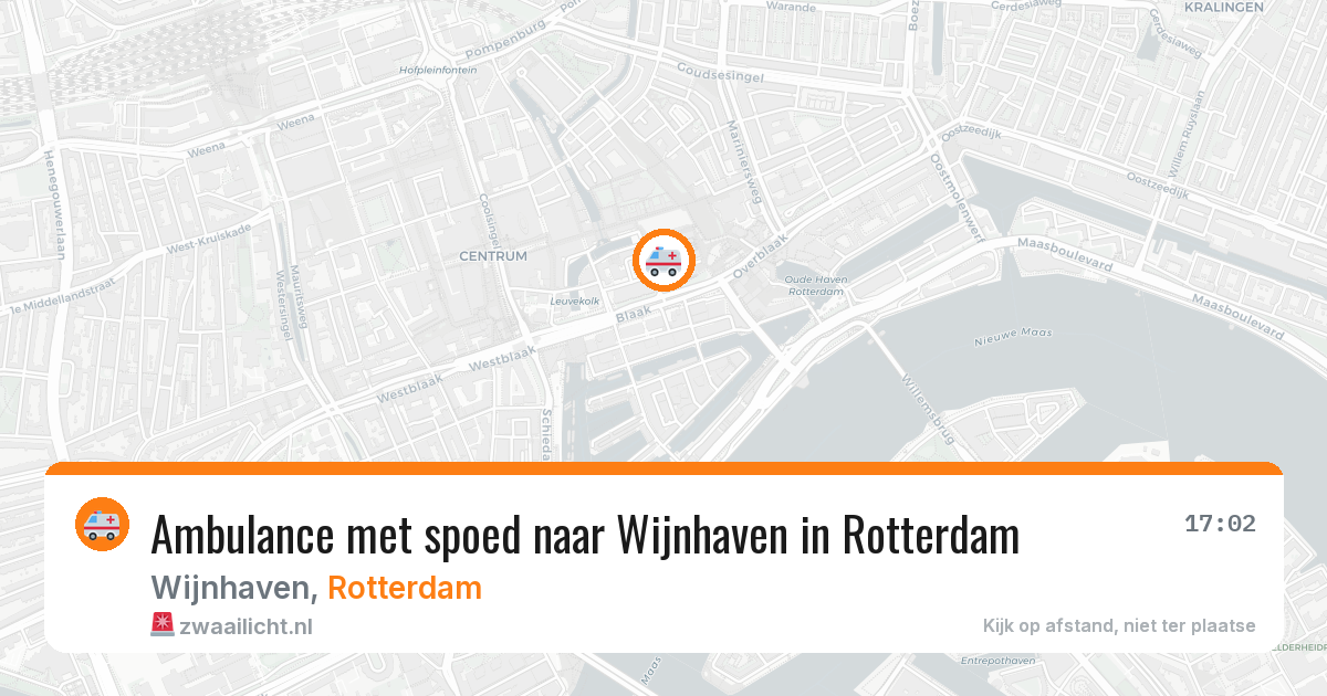 Ambulance met spoed naar Wijnhaven in Rotterdam — 5 apr 2026