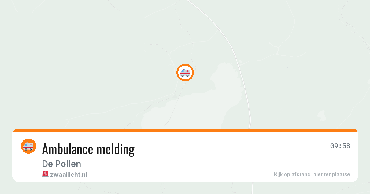 Ambulance melding — 5 mei 2026