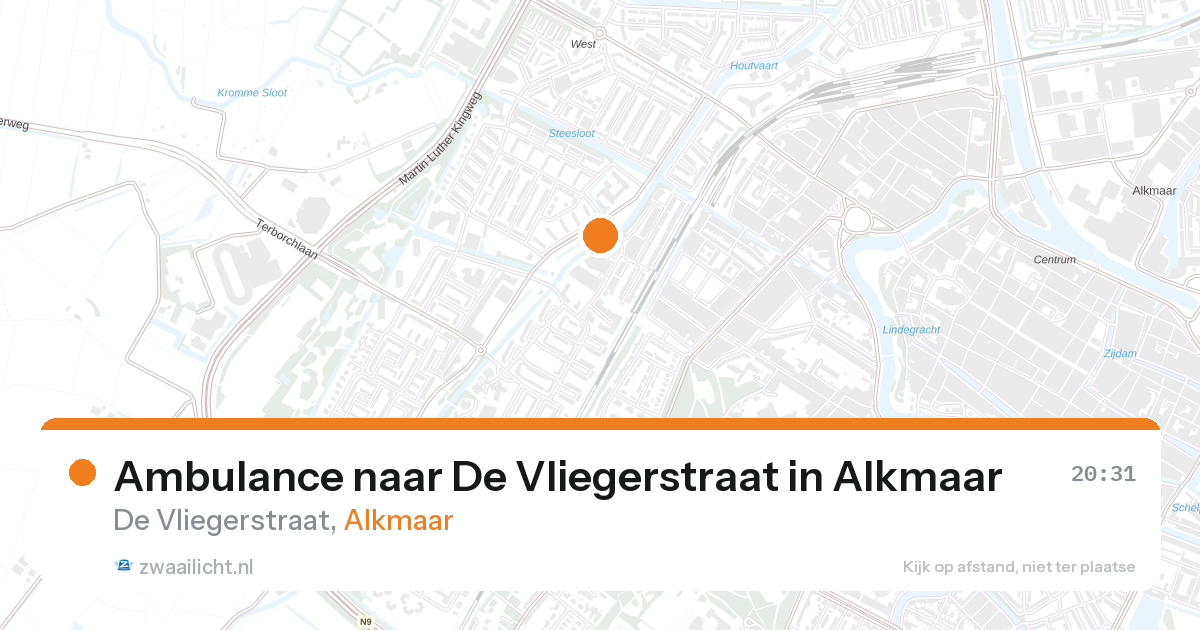 Ambulance naar De Vliegerstraat in Alkmaar — 26 aug 2026