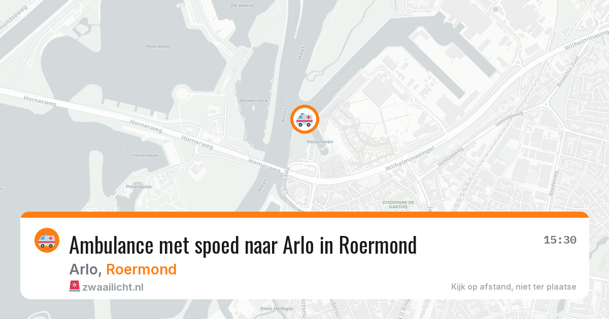 Ambulance met spoed naar Arlo in Roermond — 26 jan 2026