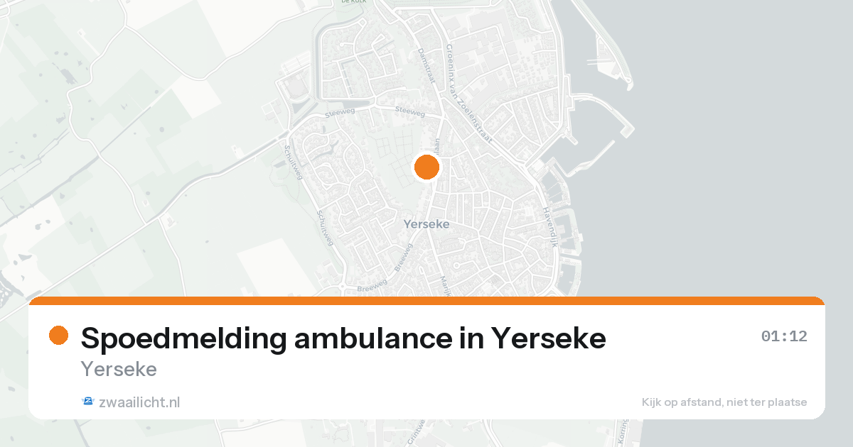Spoedmelding ambulance in Yerseke — 8 feb 2026