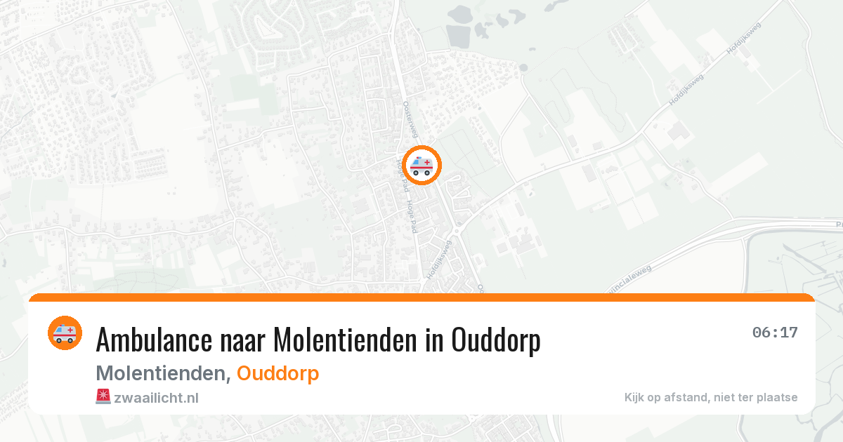 Ambulance naar Molentienden in Ouddorp — 29 jan 2026