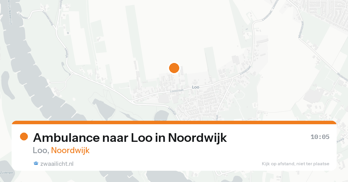 Ambulance naar Loo in Noordwijk — 25 aug 2026