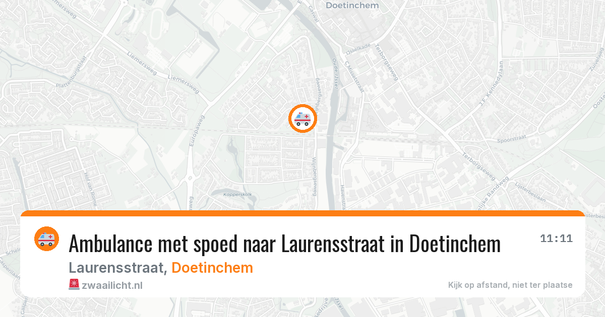 Ambulance met spoed naar Laurensstraat in Doetinchem — 26 mei 2026