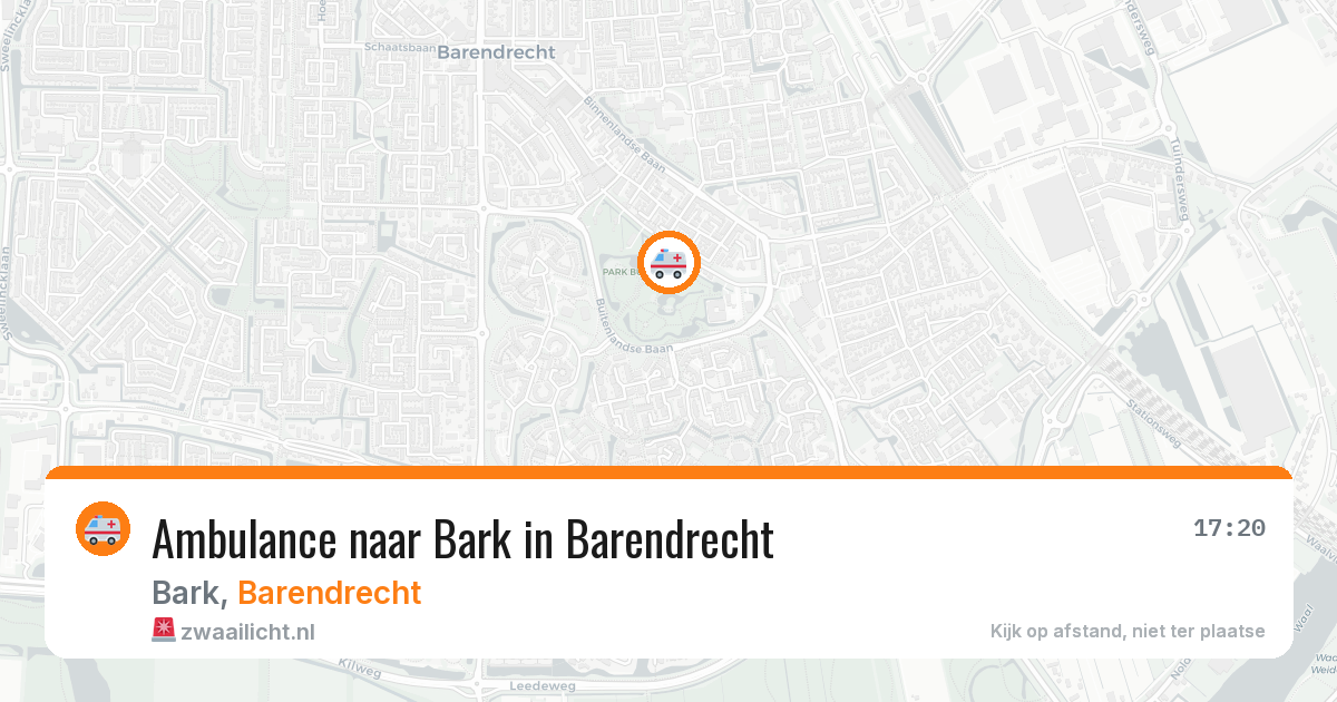 Ambulance naar Bark in Barendrecht — 30 jun 2026