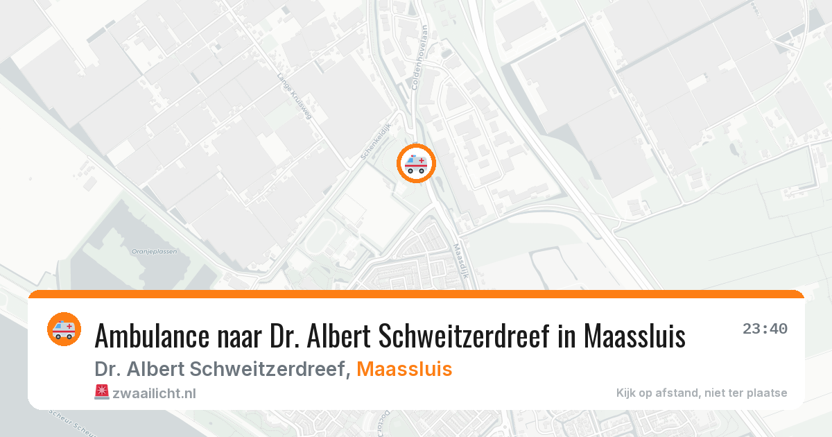 Ambulance naar Dr. Albert Schweitzerdreef in Maassluis — 1 jul 2026