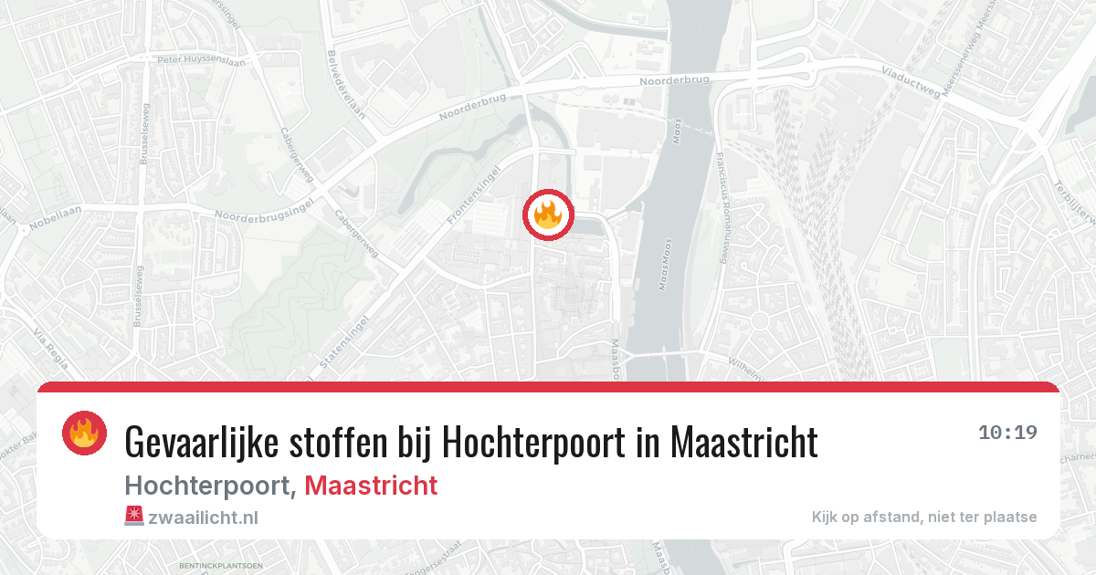 Gevaarlijke stoffen bij Hochterpoort in Maastricht — 15 jun 2026