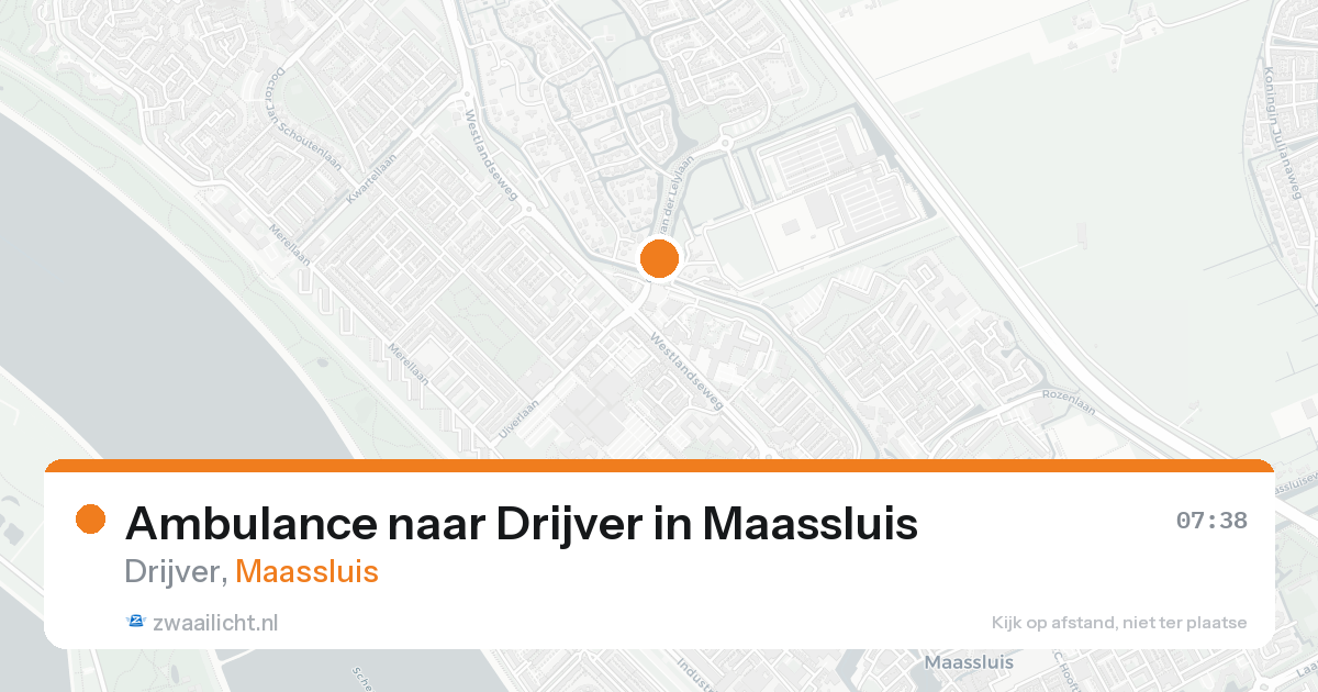 Ambulance naar Drijver in Maassluis — 18 aug 2026