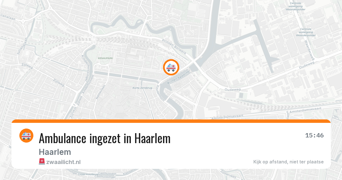 Ambulance ingezet in Haarlem — 1 jul 2026