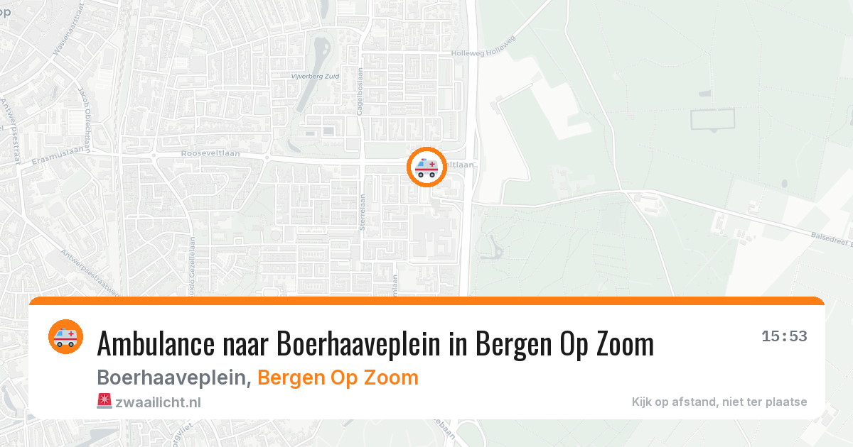 Ambulance naar Boerhaaveplein in Bergen Op Zoom — 29 apr 2026