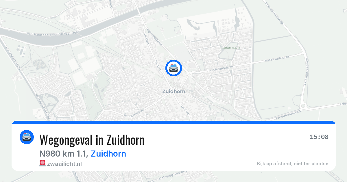 Wegongeval in Zuidhorn — 25 jun 2026
