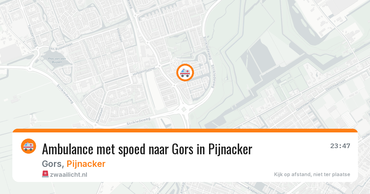 Ambulance met spoed naar Gors in Pijnacker — 30 apr 2026