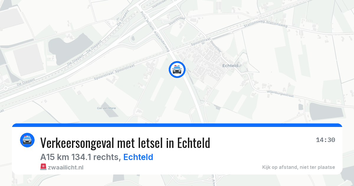 Verkeersongeval met letsel in Echteld — 5 jun 2026
