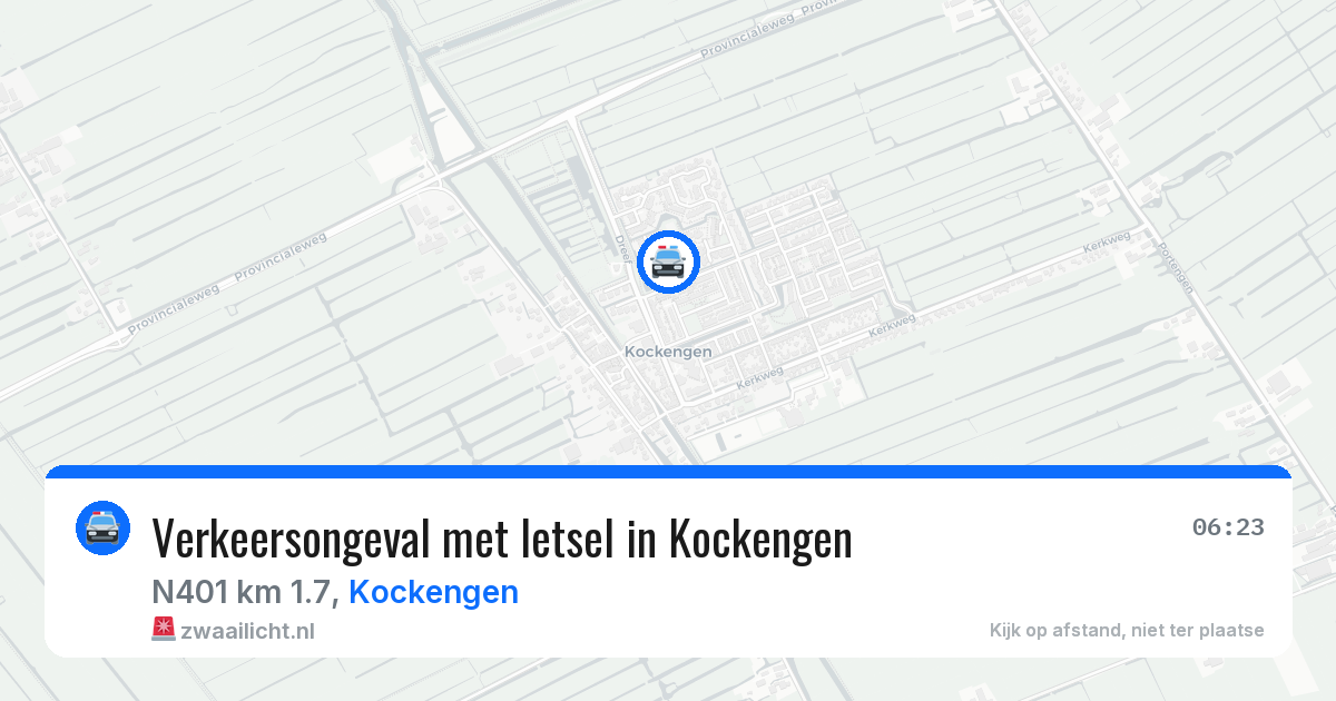Verkeersongeval met letsel in Kockengen — 3 apr 2026