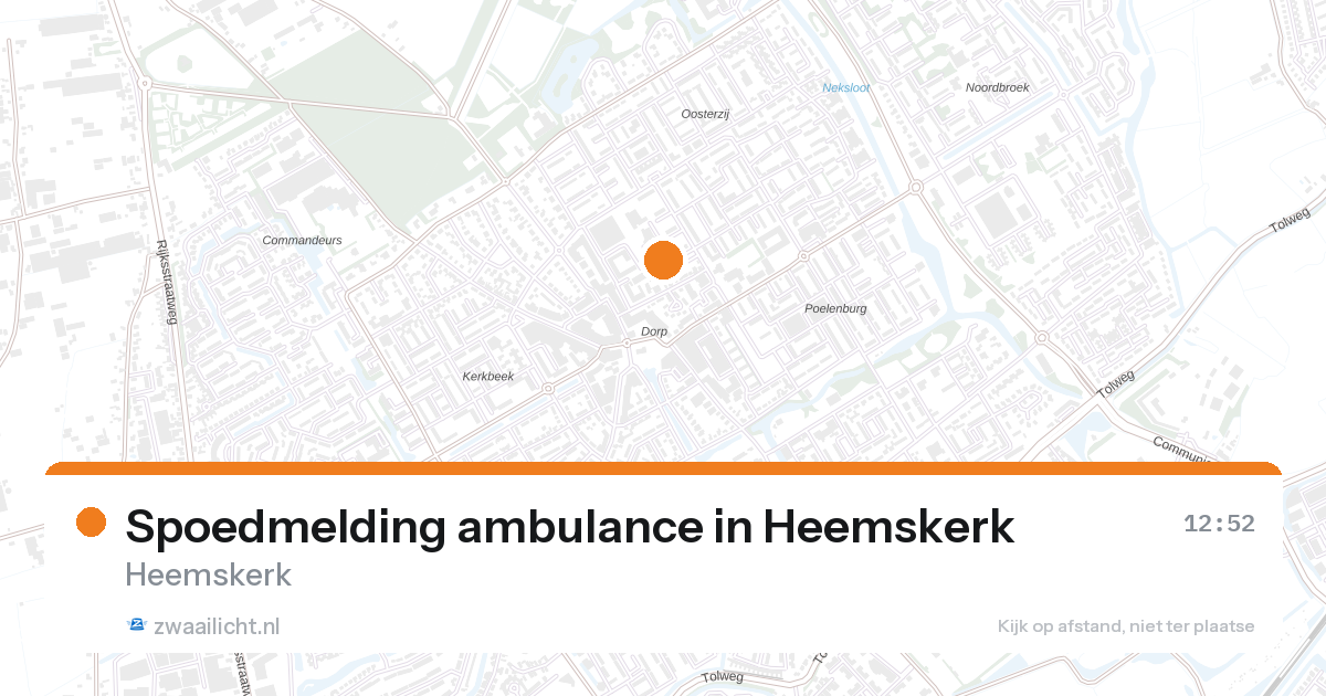 Spoedmelding ambulance in Heemskerk — 11 jun 2026
