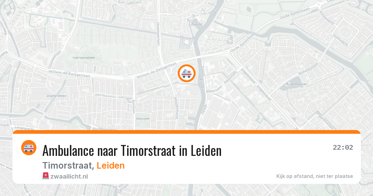 Ambulance naar Timorstraat in Leiden — 31 jul 2026