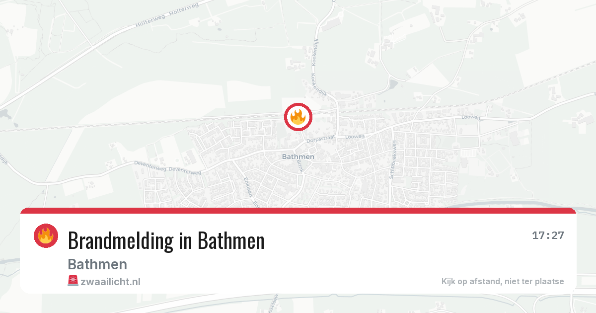 Brandmelding in Bathmen — 19 mei 2026
