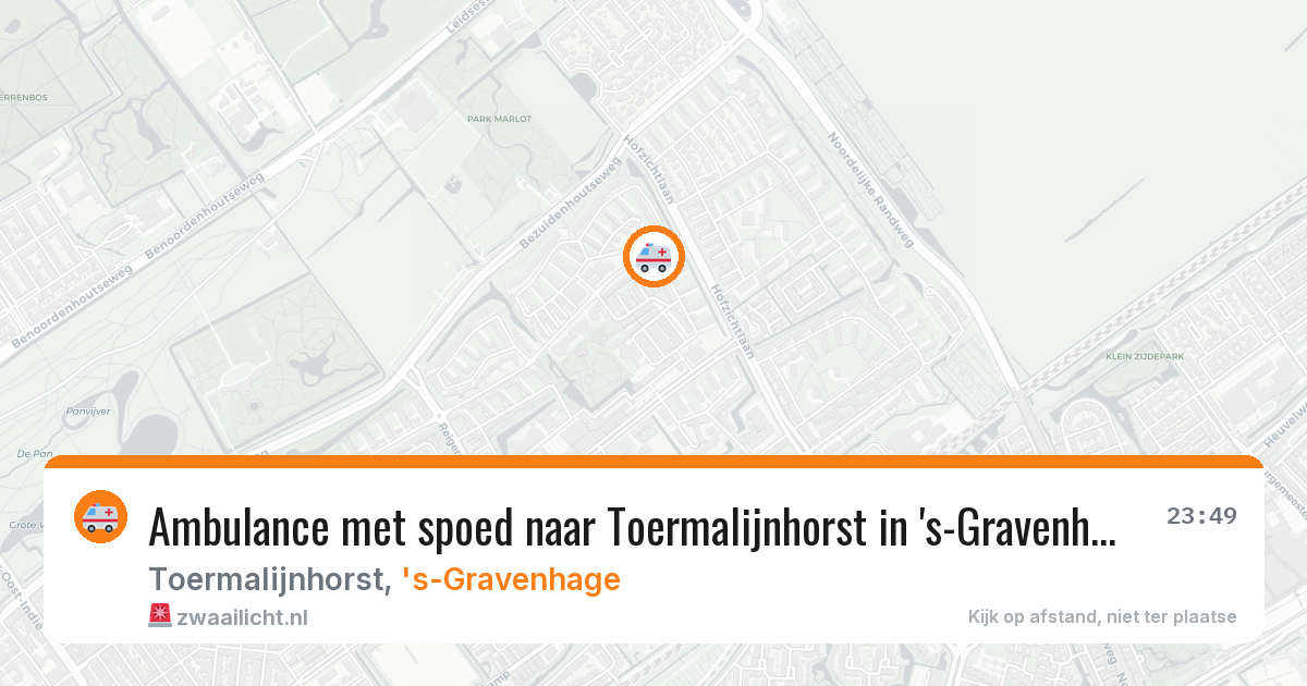 Ambulance met spoed naar Toermalijnhorst in 's-Gravenhage — 30 jun 2026