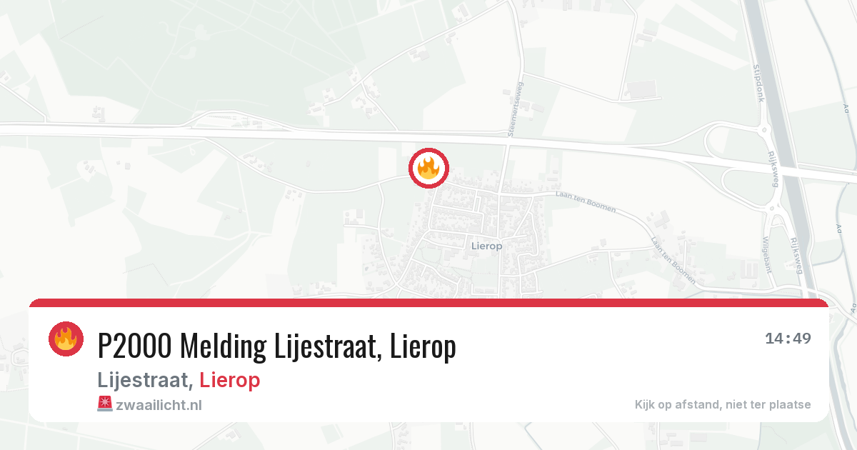 P2000 Melding Lijestraat, Lierop — 2 feb 2026
