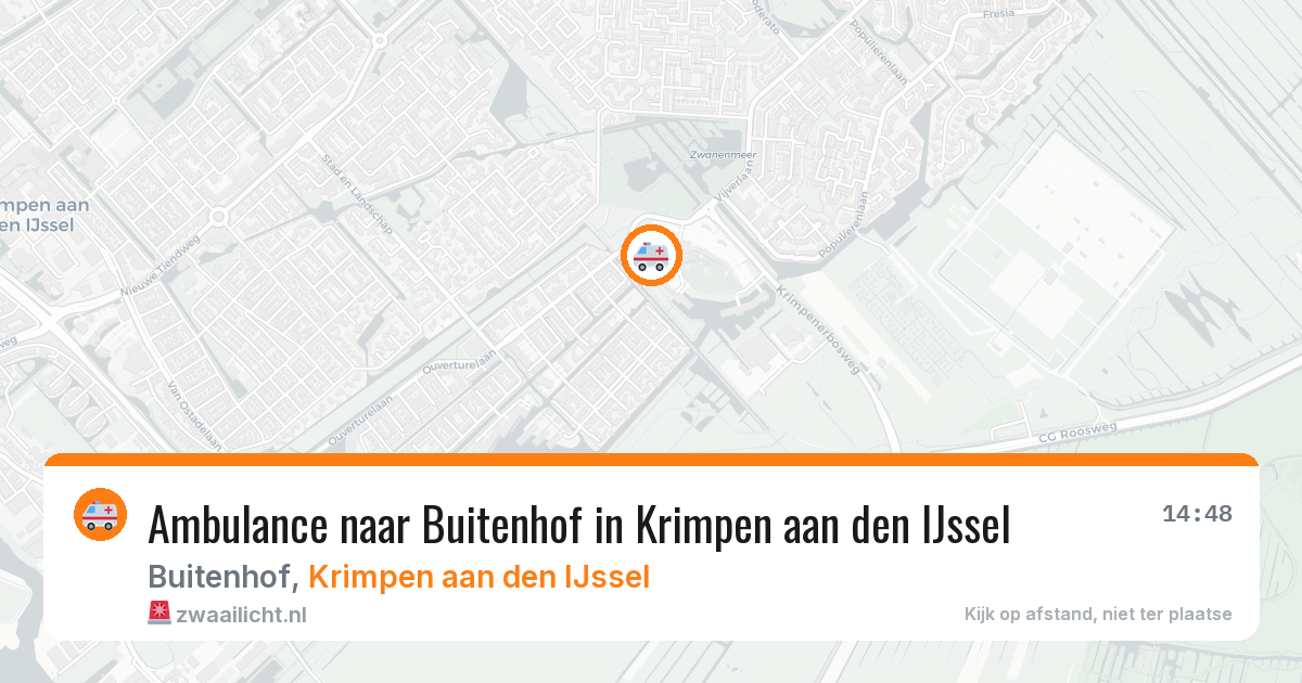 Ambulance naar Buitenhof in Krimpen aan den IJssel — 17 jun 2026