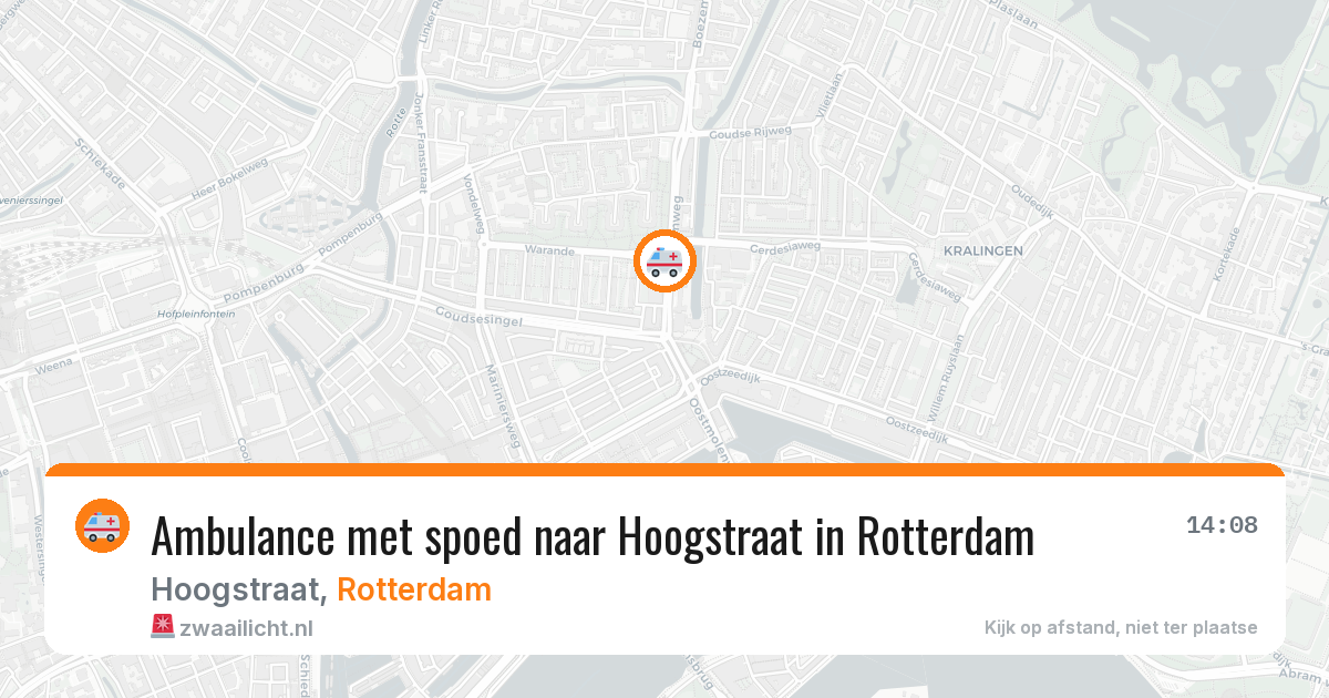 Ambulance met spoed naar Hoogstraat in Rotterdam — 7 jul 2026