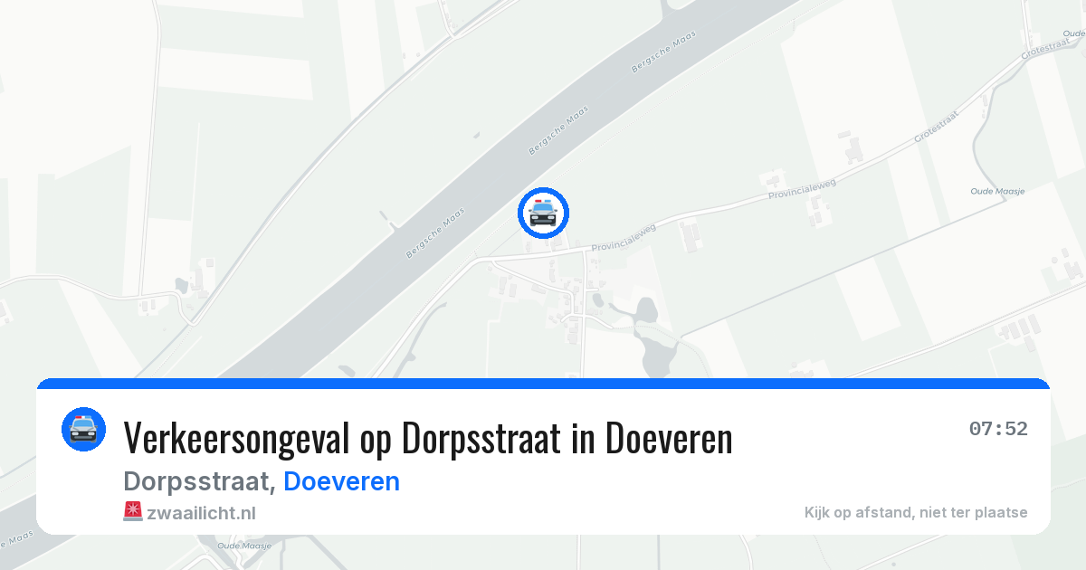 Verkeersongeval op Dorpsstraat in Doeveren — 22 jun 2026