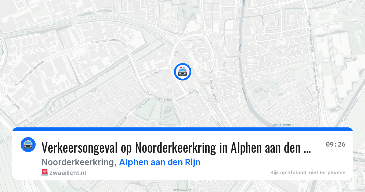 Verkeersongeval op Noorderkeerkring in Alphen aan den Rijn — 28 jan 2026