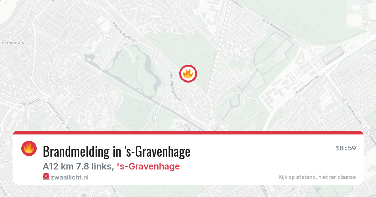 Brandmelding in 's-Gravenhage — 29 mrt 2026