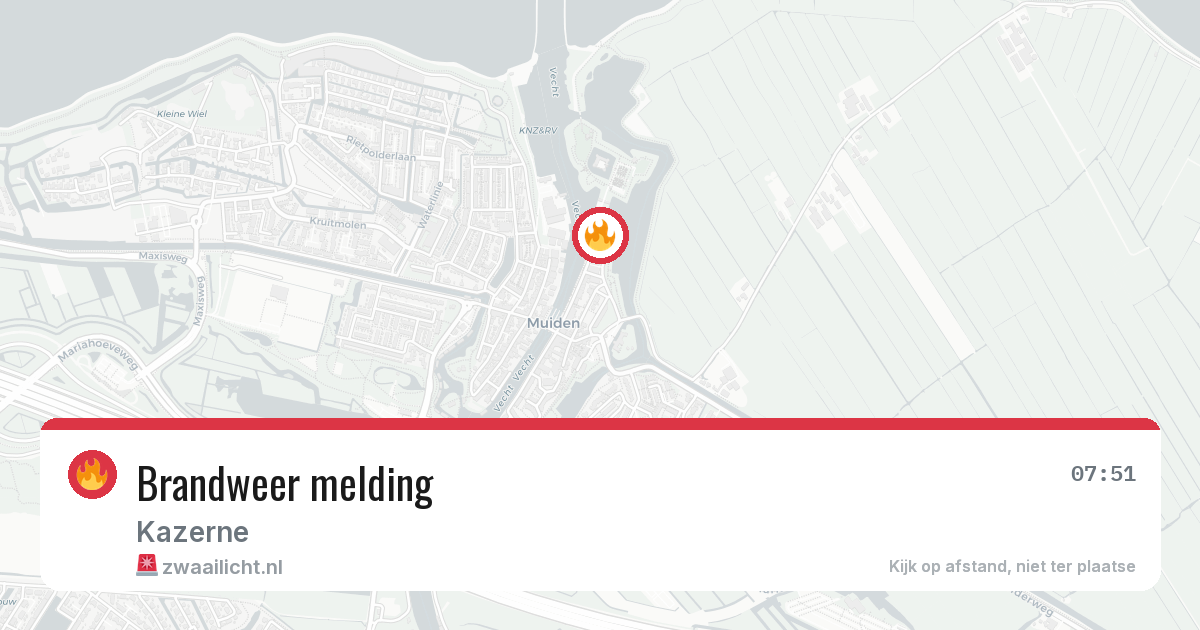Brandweer melding — 17 mei 2026
