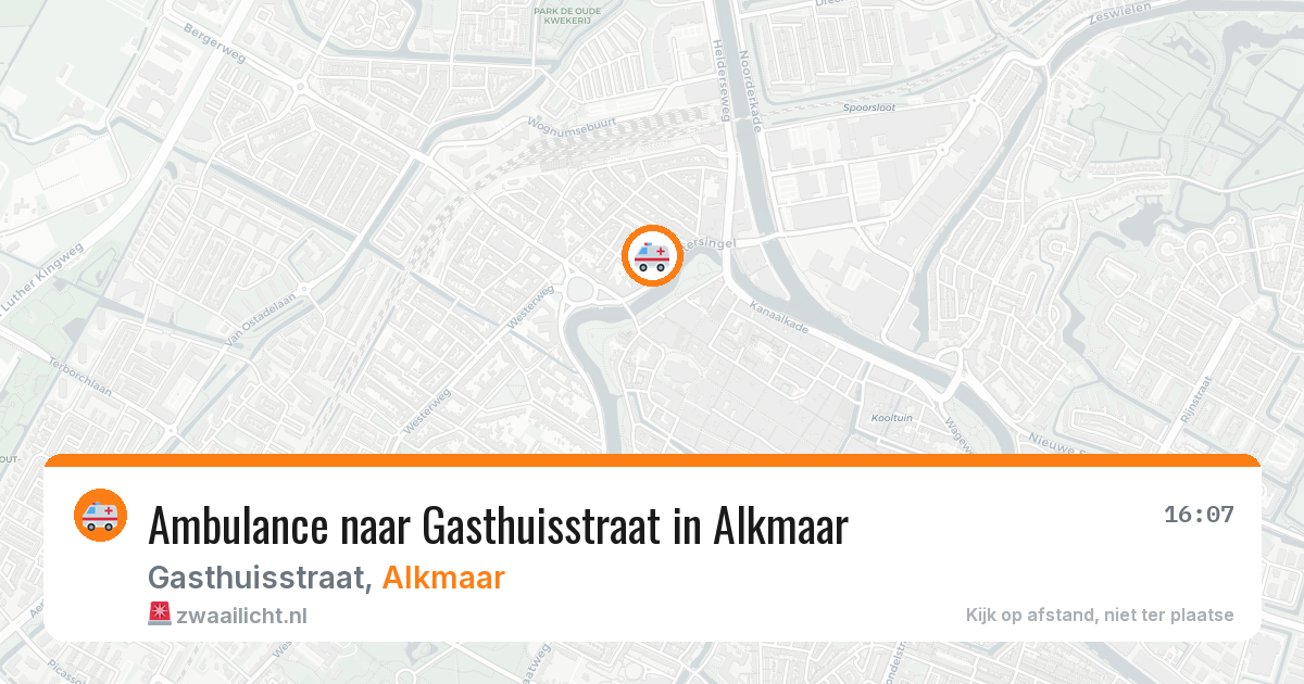 Ambulance naar Gasthuisstraat in Alkmaar — 1 aug 2026