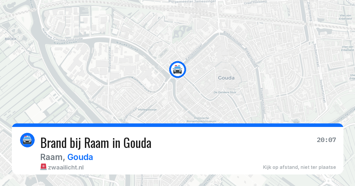 Brand bij Raam in Gouda — 14 mrt 2026