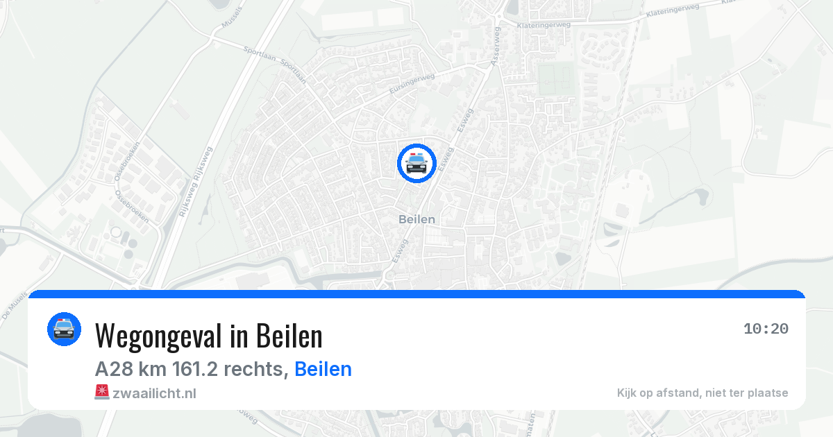 Wegongeval in Beilen — 23 mei 2026