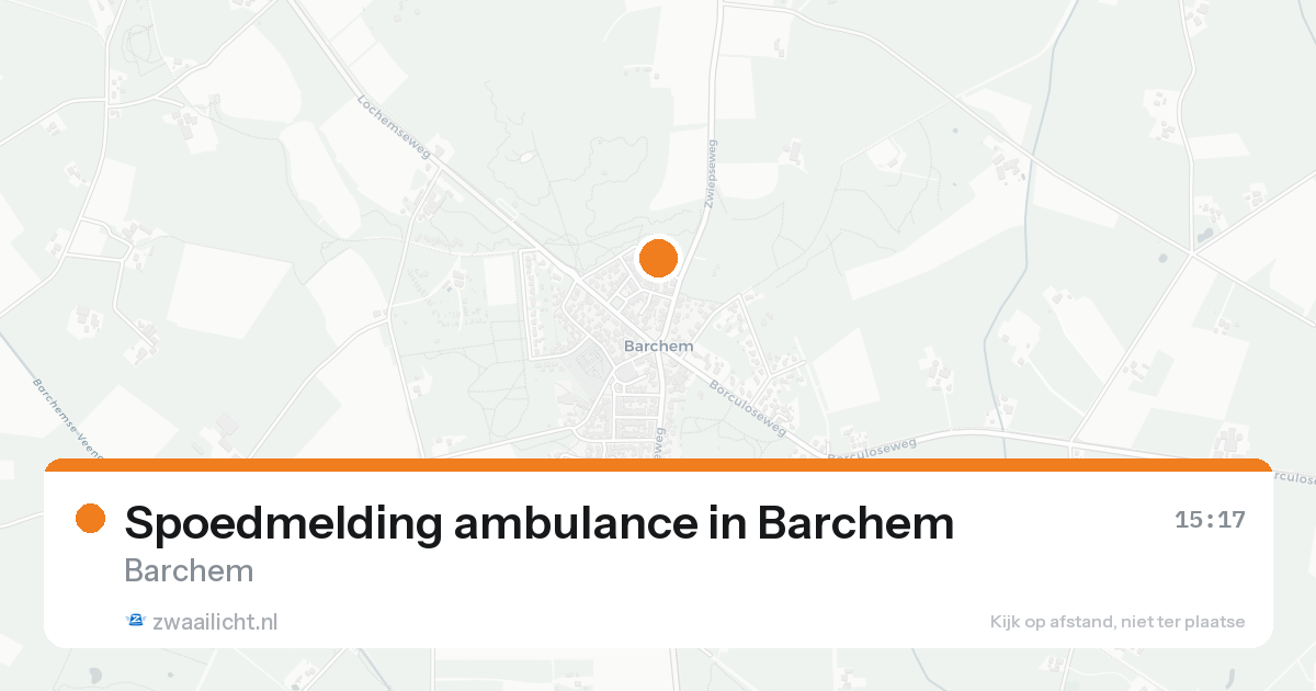 Spoedmelding ambulance in Barchem — 7 feb 2026