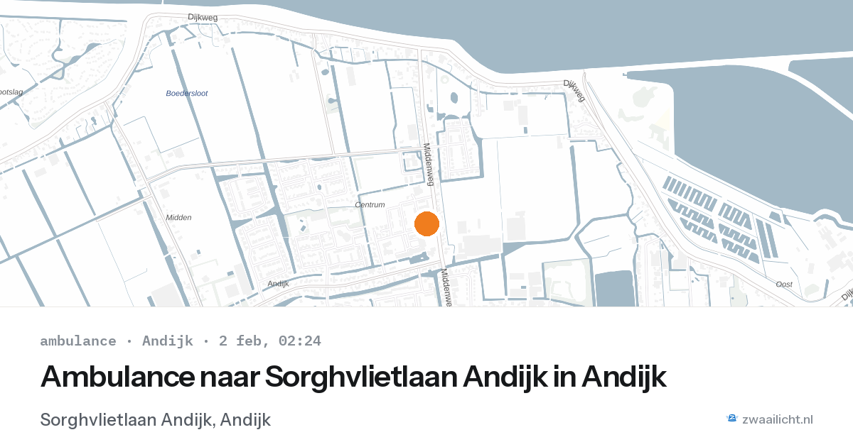 Ambulance naar Sorghvlietlaan Andijk in Andijk — 2 feb 2026