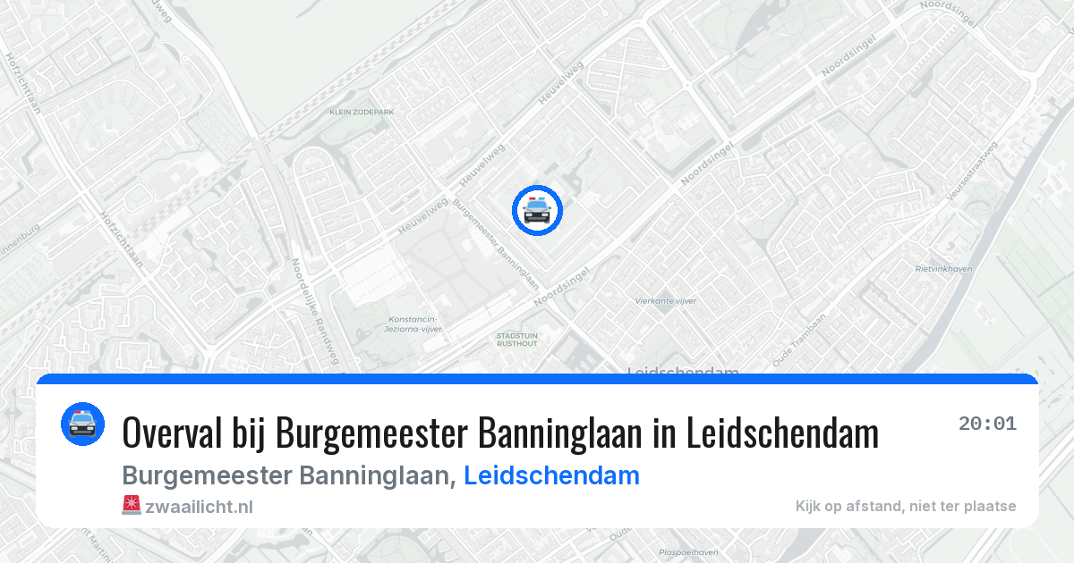 Overval bij Burgemeester Banninglaan in Leidschendam — 15 mrt 2026