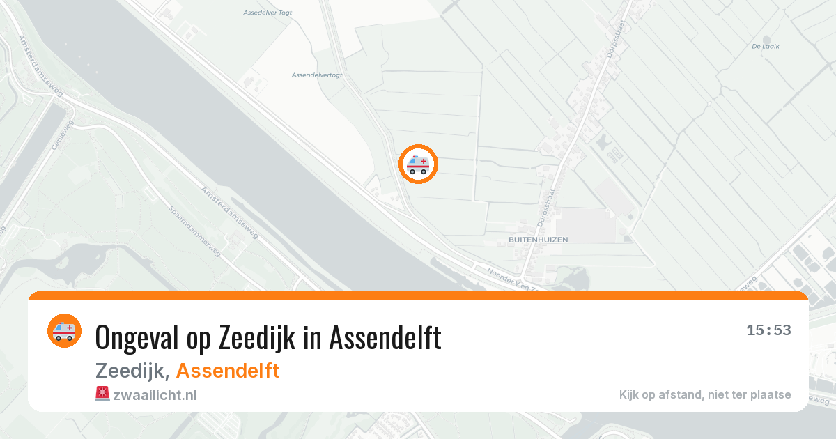 Ongeval op Zeedijk in Assendelft — 1 mei 2026