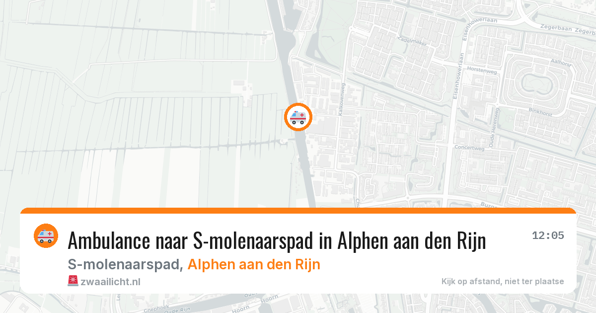 Ambulance naar S-molenaarspad in Alphen aan den Rijn — 31 mei 2026