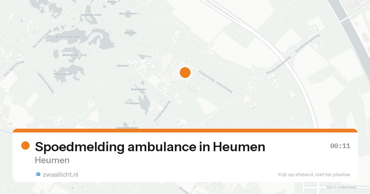 Spoedmelding ambulance in Heumen — 14 aug 2026