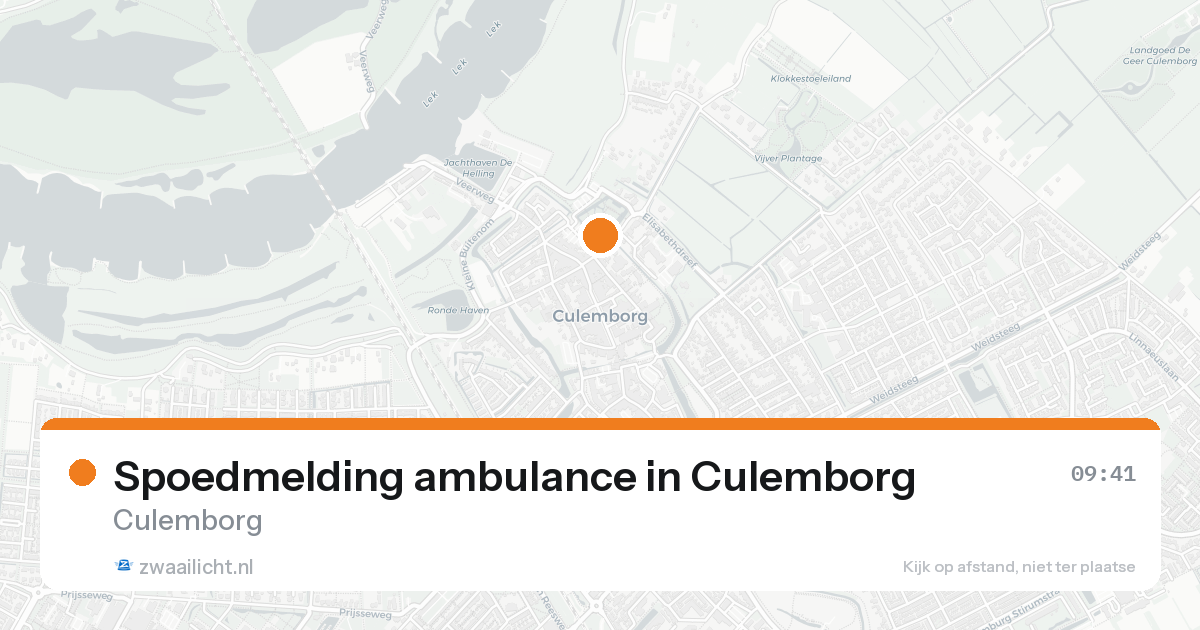 Spoedmelding ambulance in Culemborg — 8 feb 2026