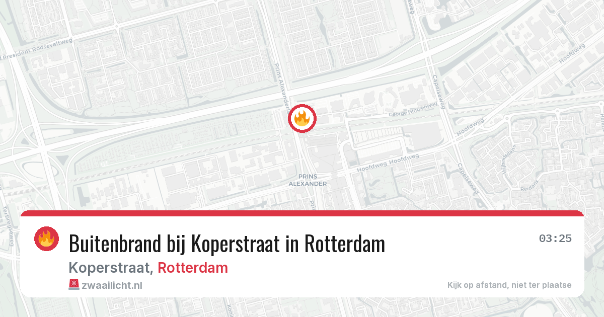 Buitenbrand bij Koperstraat in Rotterdam — 22 jul 2026
