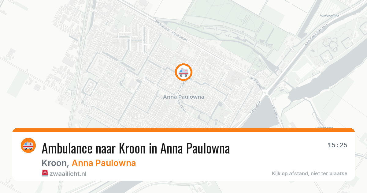 Ambulance naar Kroon in Anna Paulowna — 16 jul 2026