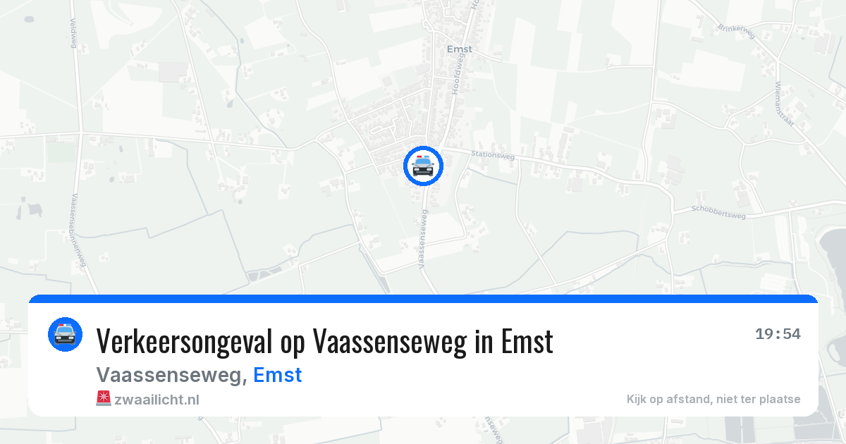 Verkeersongeval op Vaassenseweg in Emst — 10 mrt 2026
