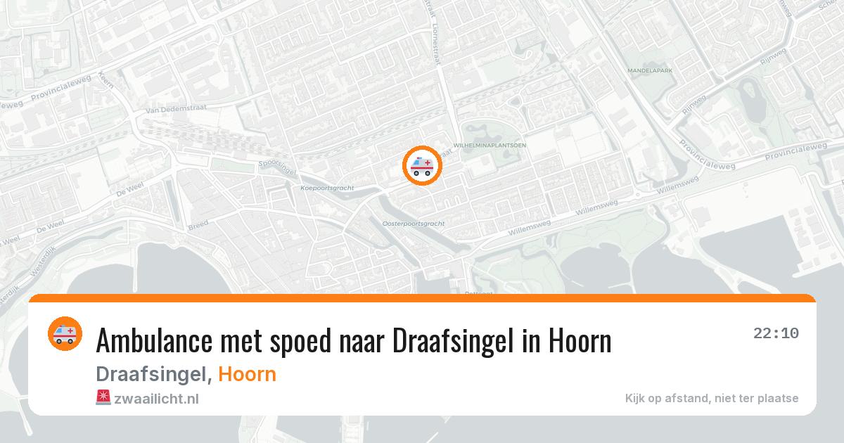 Ambulance met spoed naar Draafsingel in Hoorn — 21 apr 2026