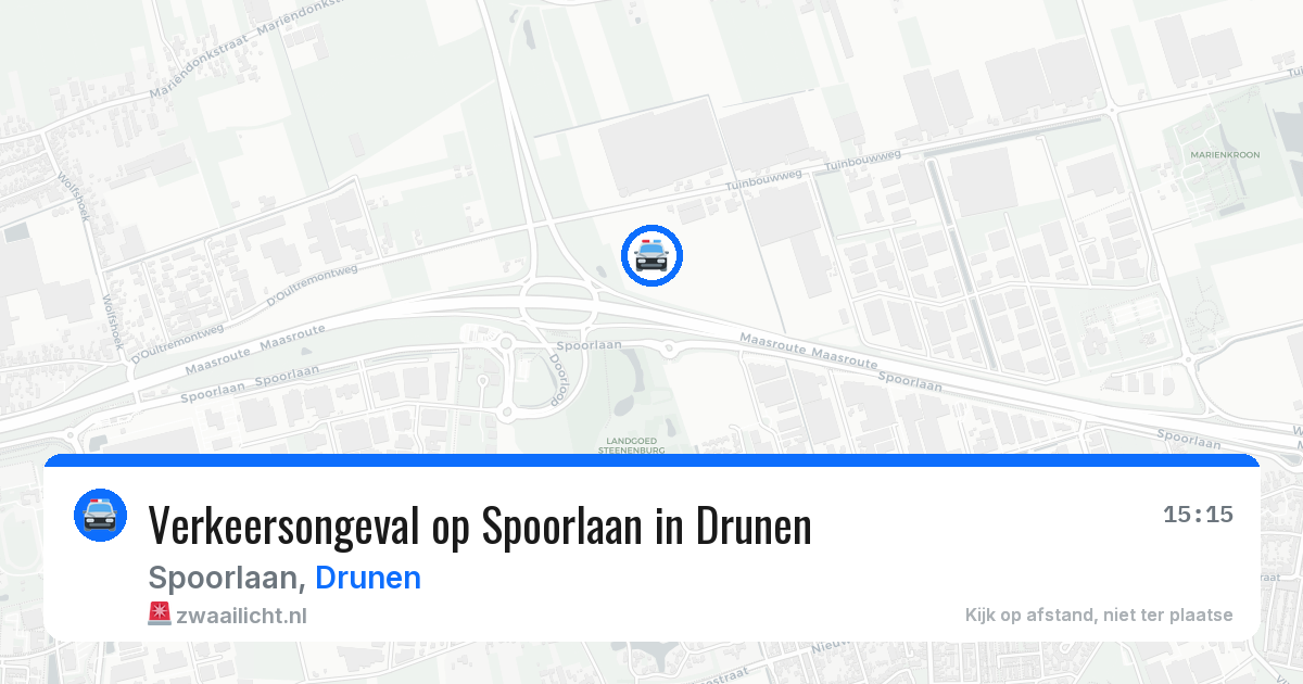Verkeersongeval op Spoorlaan in Drunen — 8 jun 2026
