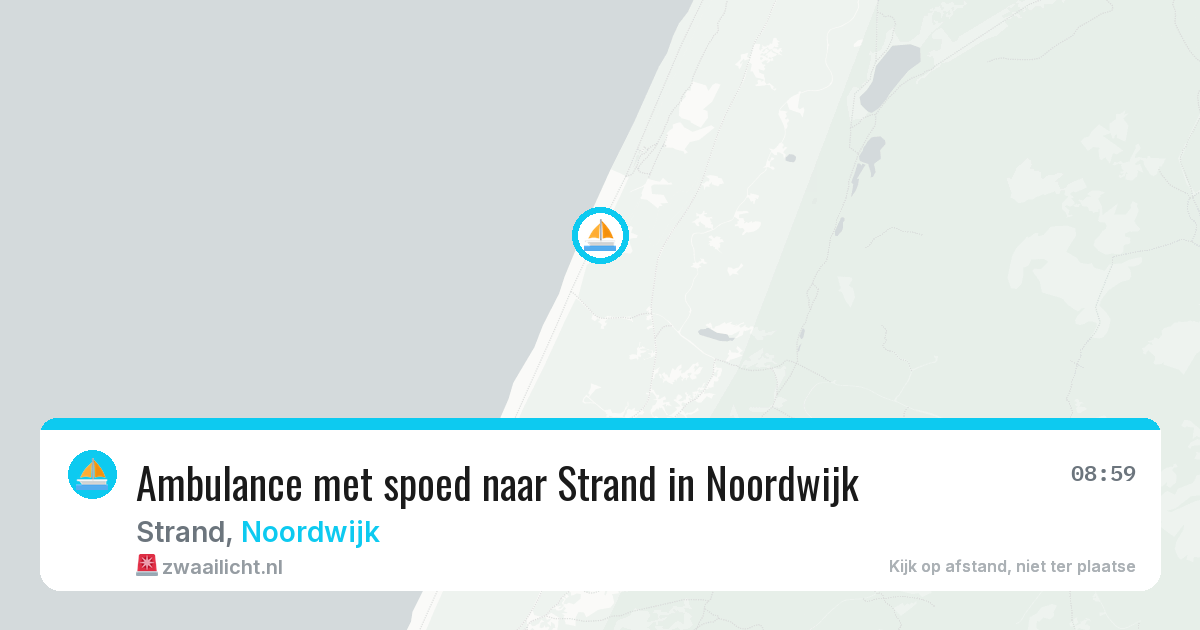 Ambulance met spoed naar Strand in Noordwijk — 12 jul 2026