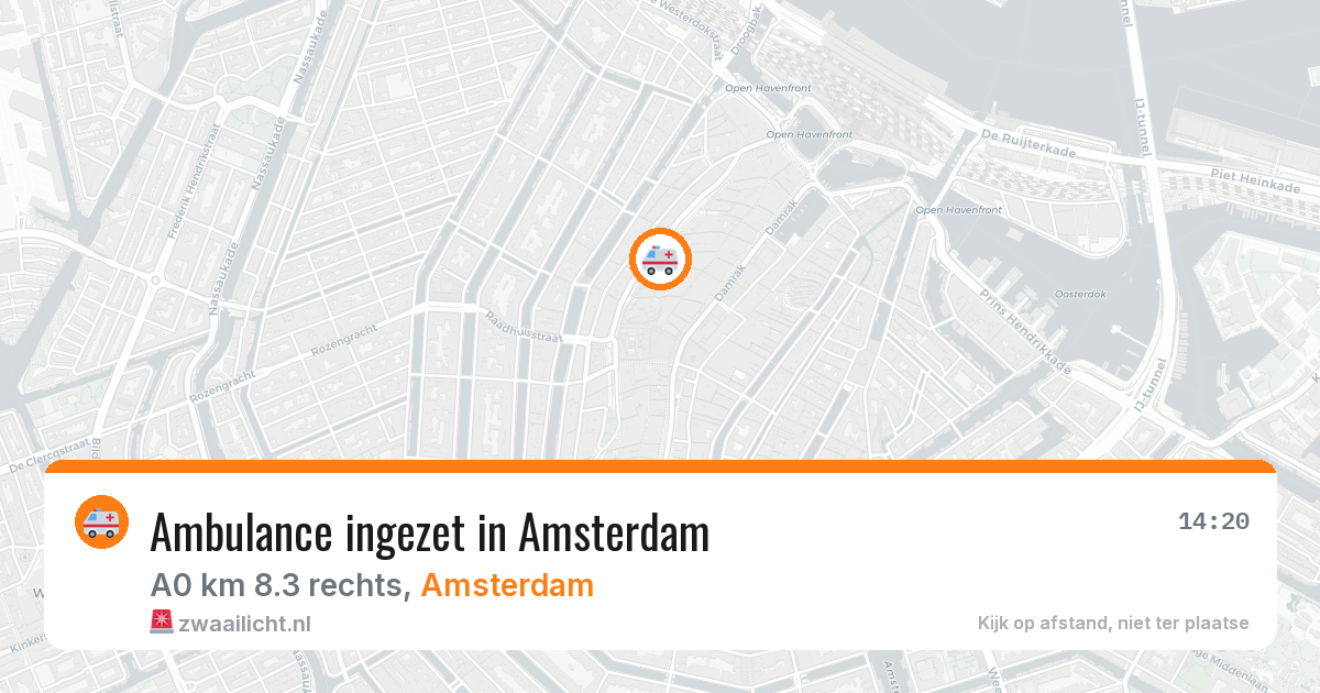 Ambulance ingezet in Amsterdam — 13 jun 2026